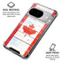 Canada Flag Light Wood Google Pixel 10 Clear Case